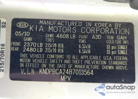 2011 Kia Sportage Lx from USA, damaged, VIN KNDPBCA24B7013564